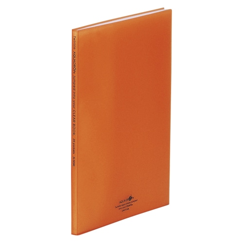 N-5000-4 クリヤーブック A4S 橙 1冊 (ご注文単位1冊)【直送品】