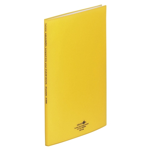 N-5000-5 クリヤーブック A4S 黄 1冊 (ご注文単位1冊)【直送品】