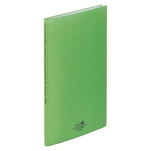 N-5000-6 クリヤーブック A4S 黄緑 1冊 (ご注文単位1冊)【直送品】