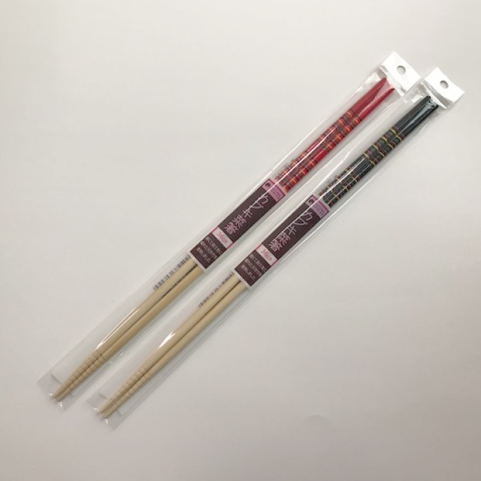 まるわ カブキ菜箸 36cm 1膳 スベリ止付 MB-129 1個(ご注文単位10個)【直送品】