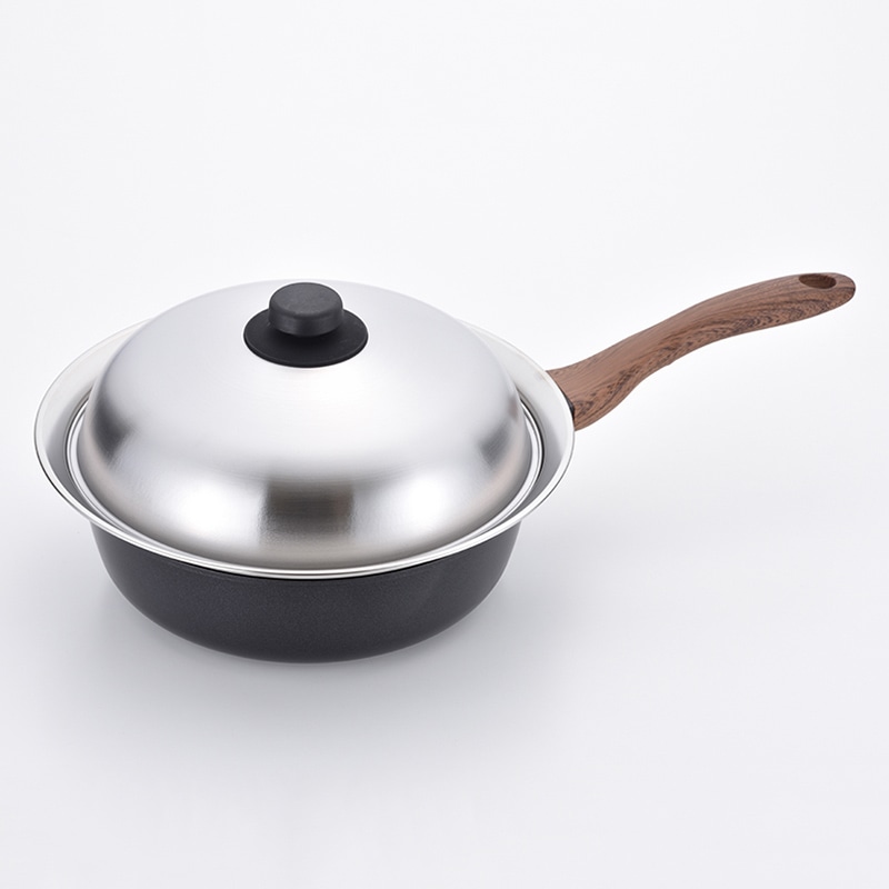和平フレイズ エヌトーン IH対応深型両口フライパン 蒸し台付 24cm MB-1581 1個(ご注文単位1個)【直送品】