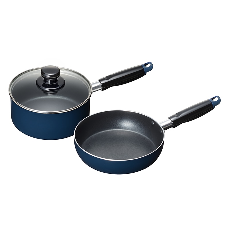 和平フレイズ スティージー2 IH対応片手鍋&フライパン 16cm/18cm MB-2377 1個(ご注文単位1個)【直送品】