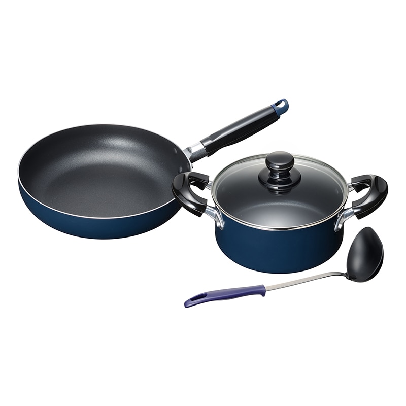 和平フレイズ スティージー2 IH対応両手鍋&フライパン 18cm/24cm ツール付 MB-2379 1個(ご注文単位1個)【直送品】