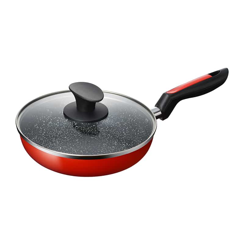 和平フレイズ キルシェマーブル IH対応 ガラス蓋付フライパン 20cm MB-2931 1個（ご注文単位1個）【直送品】