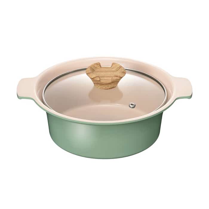 和平フレイズ アルモンデ IH対応 卓上鍋 18cm グリーン RB-3306 1個（ご注文単位1個）【直送品】