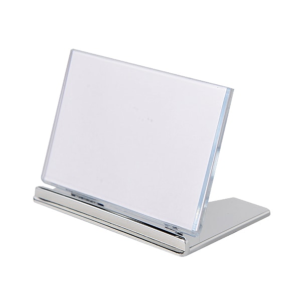 友屋 リクライニングカードホルダー UC-2 銀 07502SLV 1個（ご注文単位1個）【直送品】