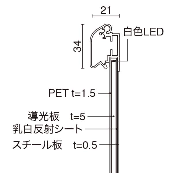 友屋 MGライトパネルカスタム 屋内外 A1 ブラック 56118-A1 1個(ご注文単位1個)【直送品】