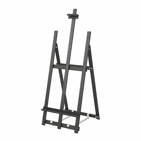 友屋 ウェイタブルアルミイーゼル ブラック 58983BLK 1台(ご注文単位1台)【直送品】