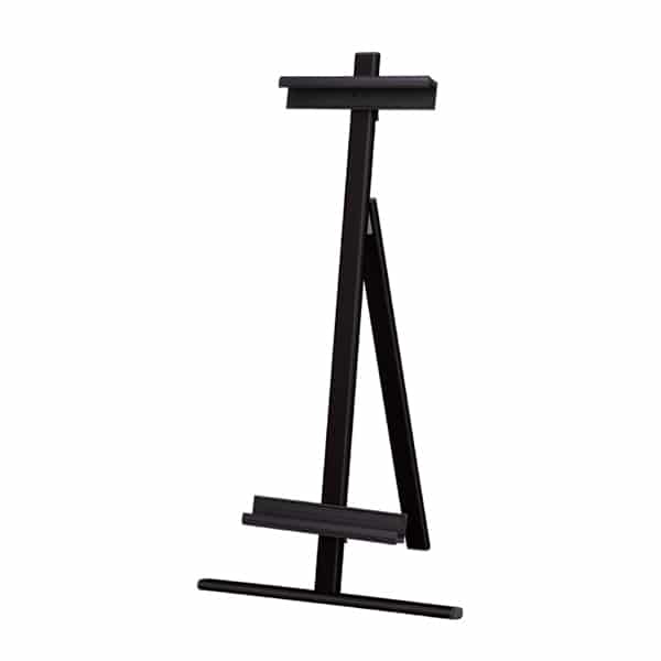 友屋 アルミイーゼル ロータイプ ブラック 58984BLK 1台(ご注文単位1台)【直送品】