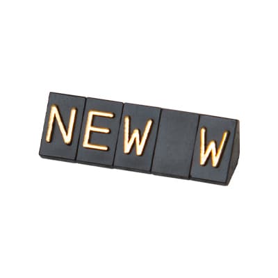 友屋 ニュープライスキューブ 補充用単品 S用 黒／金文字 NEW 5セット 07107GDN 1パック（ご注文単位2パック）【直送品】