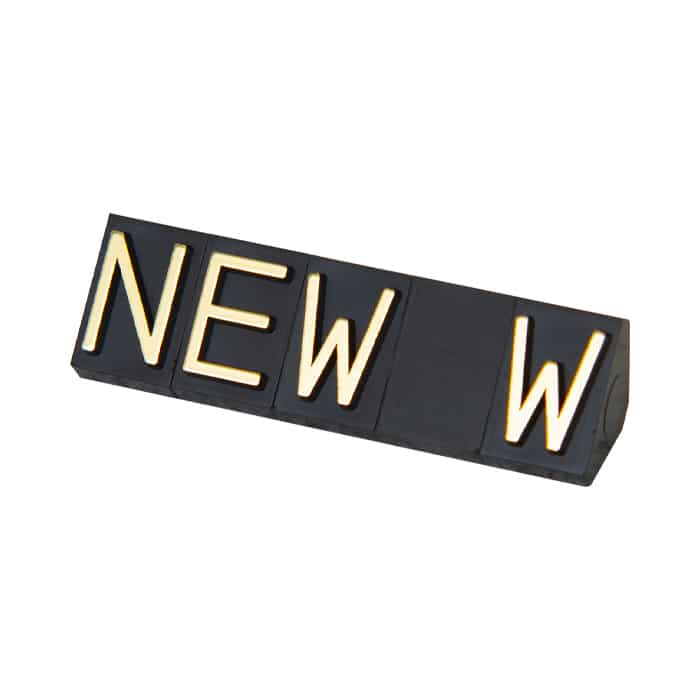 友屋 ニュープライスキューブ 補充用単品 L用 黒/金文字 NEW 5セット 07105GDN 1パック(ご注文単位2パック)【直送品】