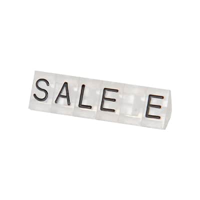 友屋 ニュープライスキューブ 補充用単品 S用 透／黒文字 SALE 5セット 07107CLS 1パック（ご注文単位2パック）【直送品】