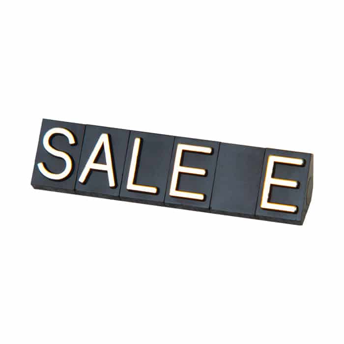 友屋 ニュープライスキューブ 補充用単品 L用 黒/金文字 SALE 5セット 07105GDS 1パック(ご注文単位2パック)【直送品】