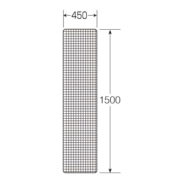 友屋 ネット 白 450×1500 40601WHT 1枚(ご注文単位1枚)【直送品】