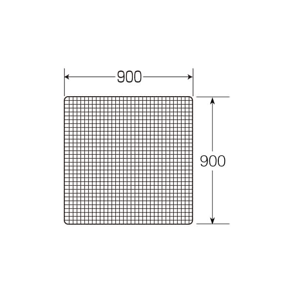 友屋 ネット 白 900×900 40605WHT 1枚(ご注文単位1枚)【直送品】