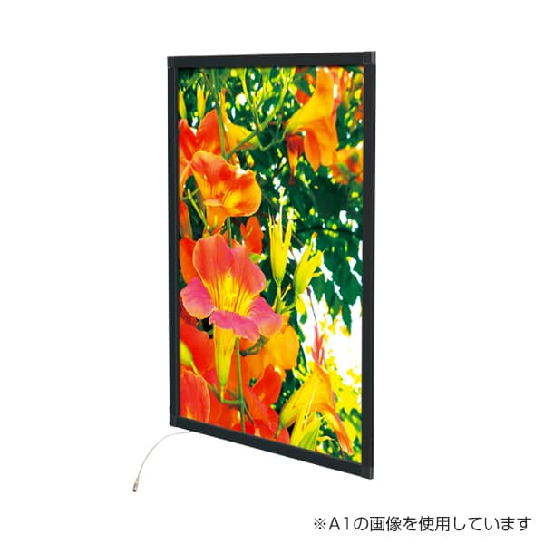 友屋 LEDパネル イージーライトパネル ver.2.0 A1ハーフ 黒 62161BLK 1枚（ご注文単位1枚）【直送品】