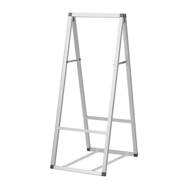 友屋 アルネクスト サインスタンドA 450×900 両面シルバー 62561-02 1台（ご注文単位1台）【直送品】