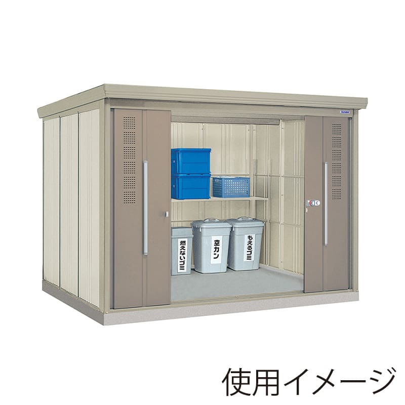 田窪工業所 ごみ集積庫 クリーンキーパー 物置タイプ 45世帯用 一般型 結露減少屋根 CK-Z2922 1台（ご注文単位1台）【直送品】