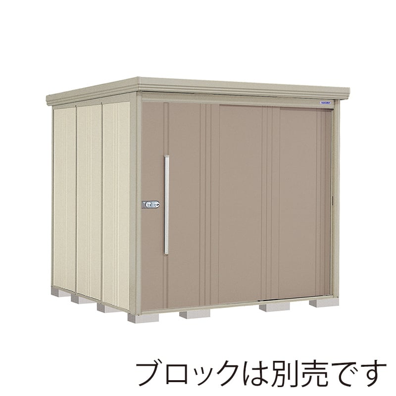 田窪工業所 中・大型物置 Mr.ストックマン ダンディ 多雪型 標準屋根 側面棚 ND-S2222YB カーボンブラウン 1台（ご注文単位1台）【直送品】