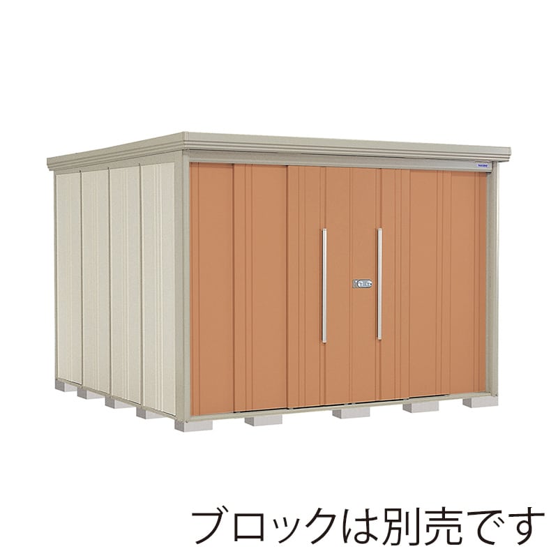 田窪工業所 中・大型物置 Mr.ストックマン ダンディ 多雪型 標準屋根 側面棚 ND-S2929YT トロピカルオレンジ 1台（ご注文単位1台）【直送品】