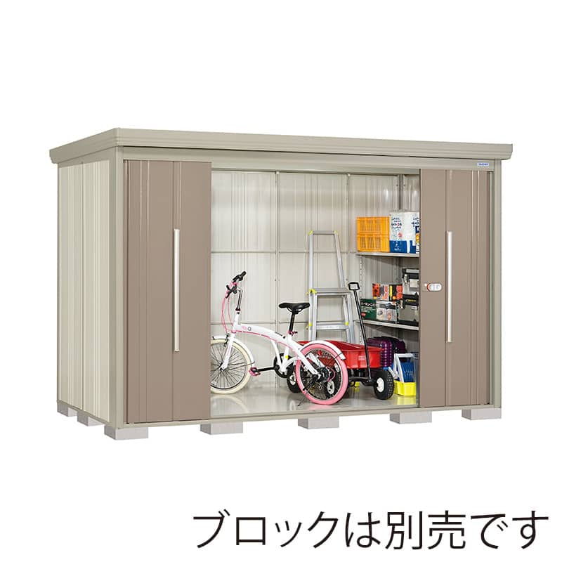 田窪工業所 中・大型物置 Mr.ストックマン ダンディ 一般型 結露減少屋根 側面棚 ND-Z3215YB カーボンブラウン 1台(ご注文単位1台)【直送品】