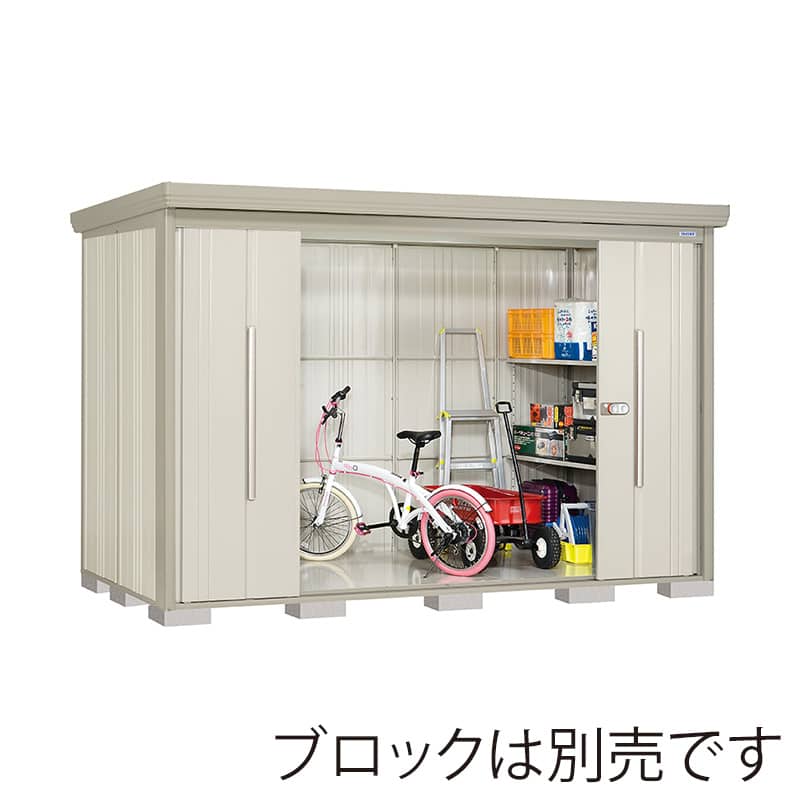 田窪工業所 中・大型物置 Mr.ストックマン ダンディ 一般型 結露減少屋根 側面棚 ND-Z3215YW ムーンホワイト 1台(ご注文単位1台)【直送品】