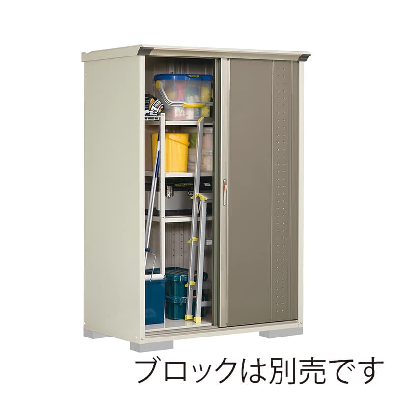 田窪工業所 小型物置 グランプレステージ ジャンプ たて置きタイプ 本体ムーンホワイト GP-137ATCB カーボンブラウン 1台(ご注文単位1台)【直送品】