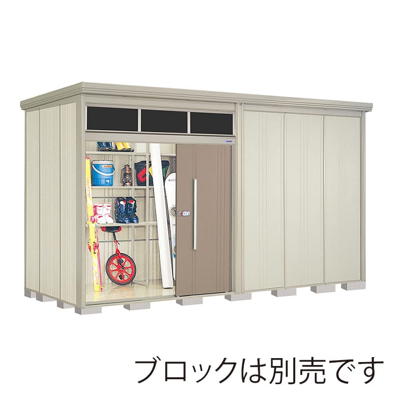 田窪工業所 中・大型物置 Mr.トールマン ブライト 多雪型 結露減少屋根 JNA-SZ4419B カーボンブラウン 1台（ご注文単位1台）【直送品】