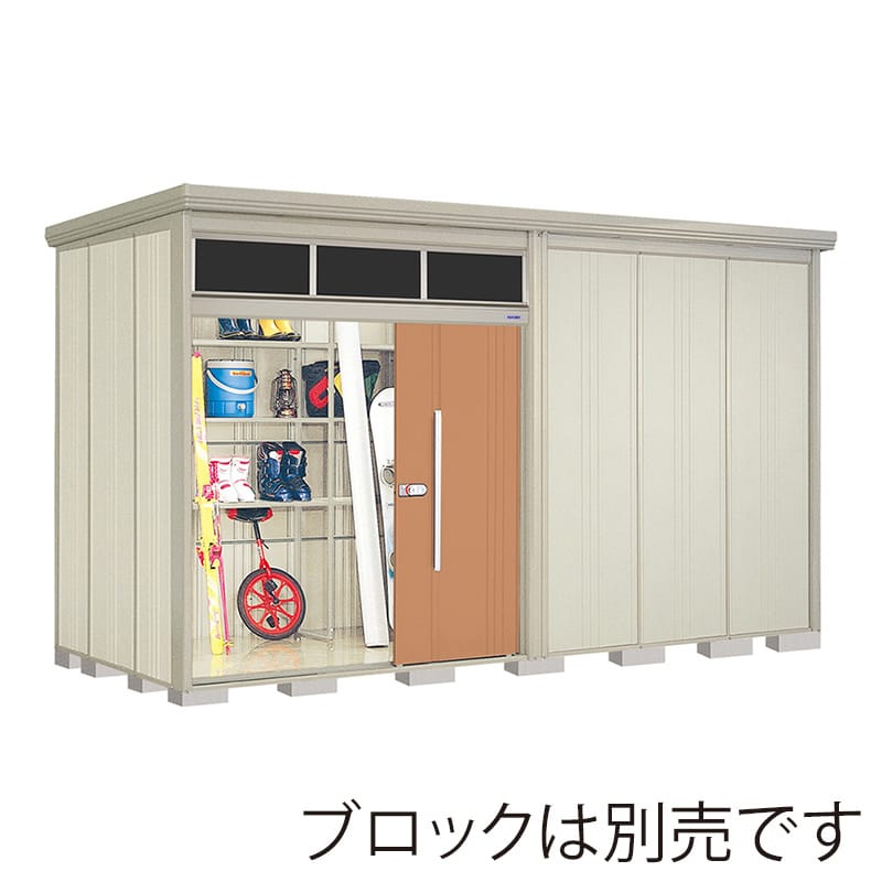 田窪工業所 中・大型物置 Mr.トールマン ブライト 多雪型 標準屋根 JNA-S4419T トロピカルオレンジ 1台（ご注文単位1台）【直送品】