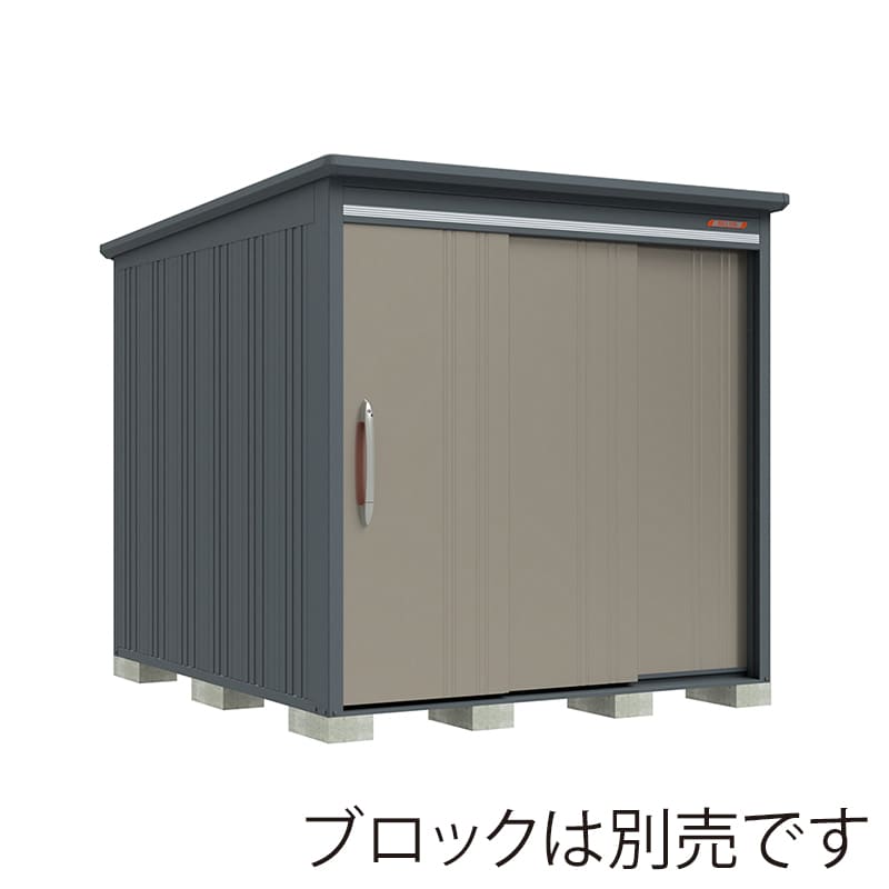 田窪工業所 中・大型物置 BELOS 一般型 結露減少屋根 側面棚 B-Z2126YAB アンバーゴールド 1台（ご注文単位1台）【直送品】