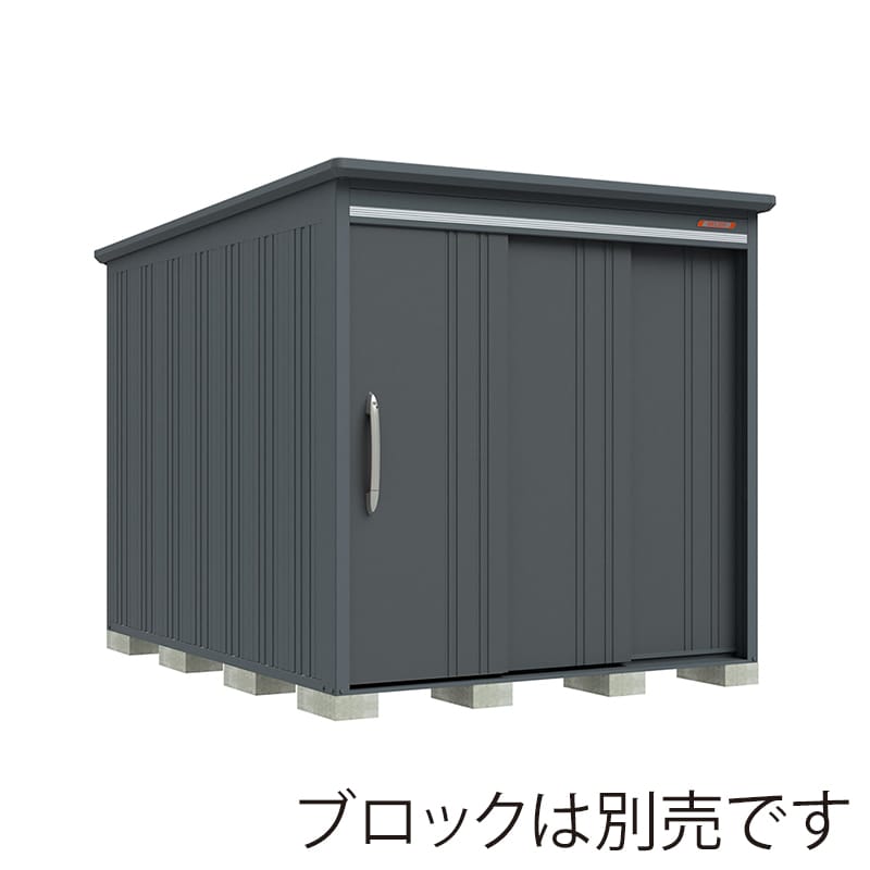田窪工業所 中・大型物置 BELOS 豪雪型 結露減少屋根 棚なし B-K2130NGR ブルイッシュグレー 1台（ご注文単位1台）【直送品】