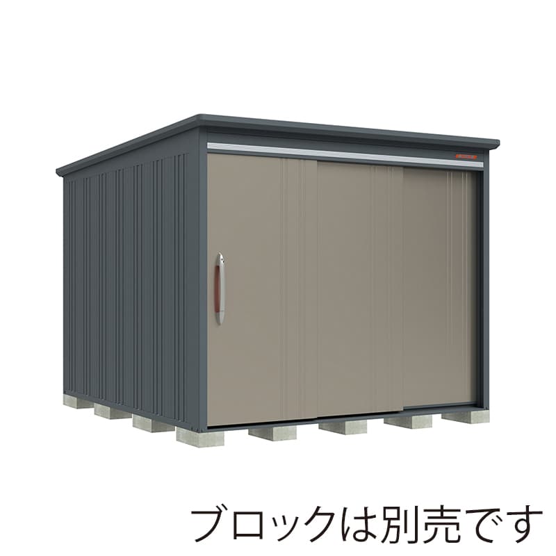 田窪工業所 中・大型物置 BELOS 一般型 標準屋根 棚なし B-2530NAB アンバーゴールド 1台（ご注文単位1台）【直送品】