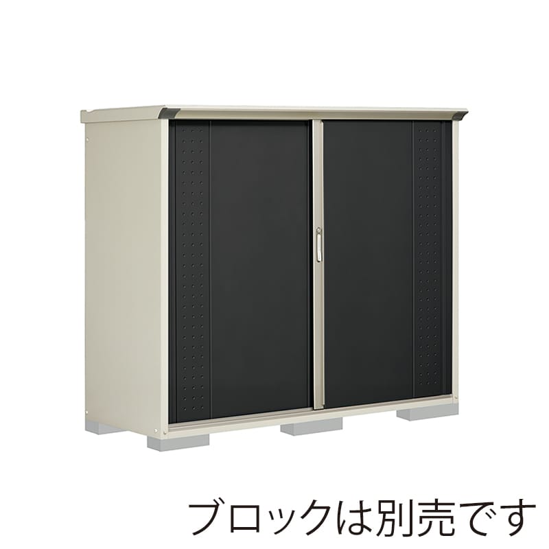 田窪工業所 小型物置 グランプレステージ ジャンプ 全面棚タイプ 本体ムーンホワイト GP-197BFYK アイボリーブラック 1台(ご注文単位1台)【直送品】