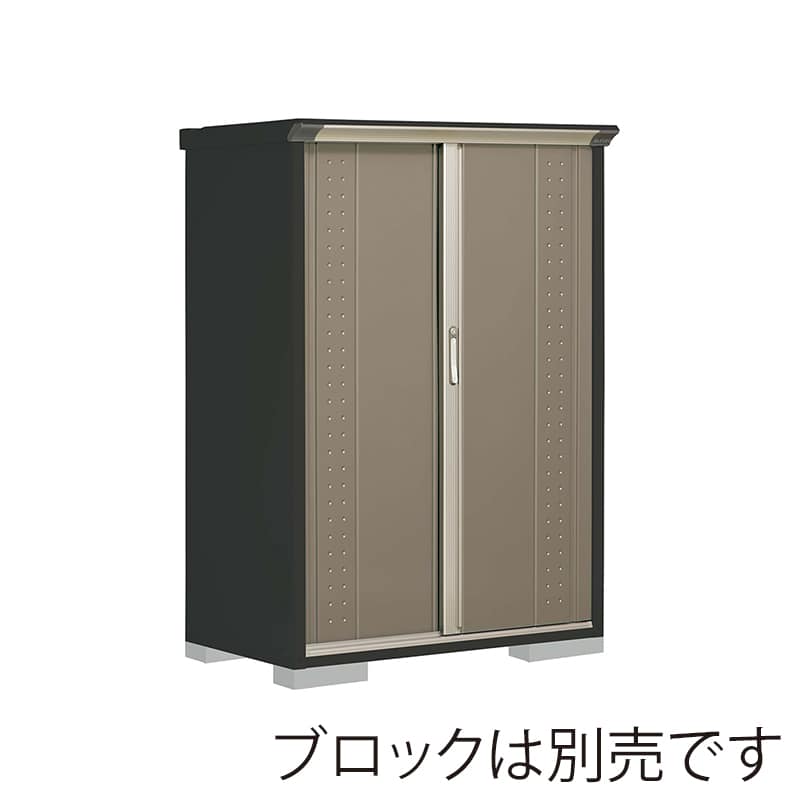 田窪工業所 小型物置 グランプレステージ ジャンプ 全面棚タイプ 本体アイボリーブラック GPY116BFCB カーボンブラウン 1台（ご注文単位1台）【直送品】