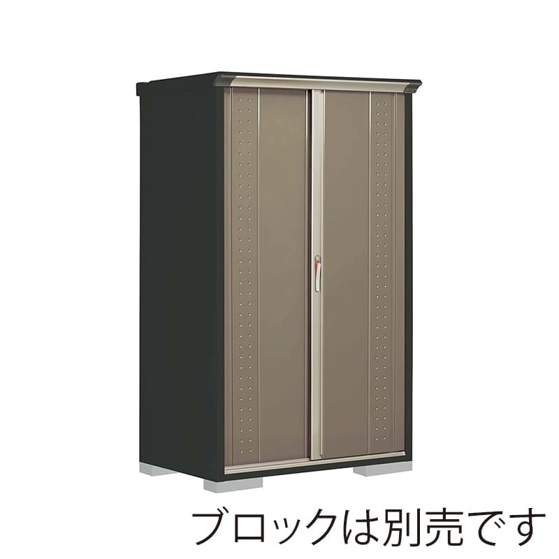 田窪工業所 小型物置 グランプレステージ ジャンプ 全面棚タイプ 本体アイボリーブラック GPY117AFCB カーボンブラウン 1台(ご注文単位1台)【直送品】