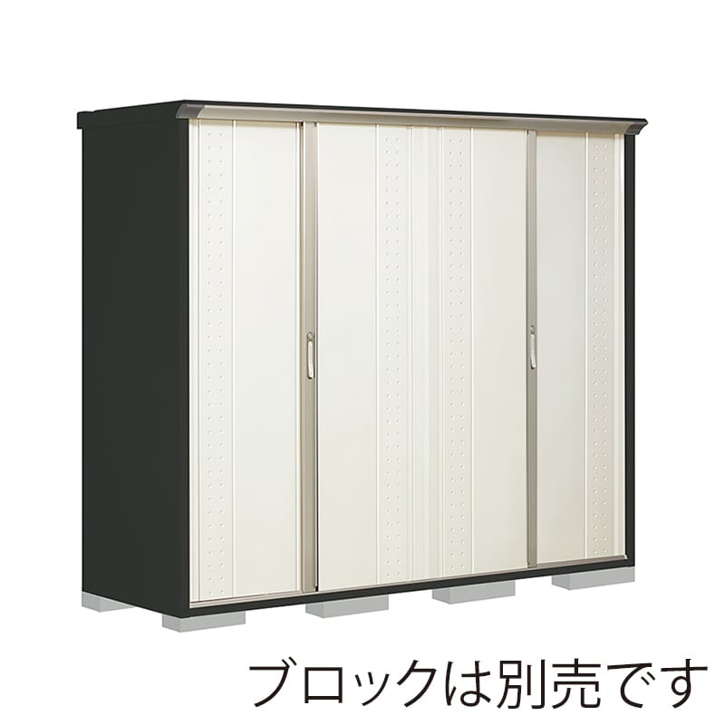 田窪工業所 小型物置 グランプレステージ ジャンプ 全面棚タイプ 本体アイボリーブラック GPY227AFMW ムーンホワイト 1台(ご注文単位1台)【直送品】