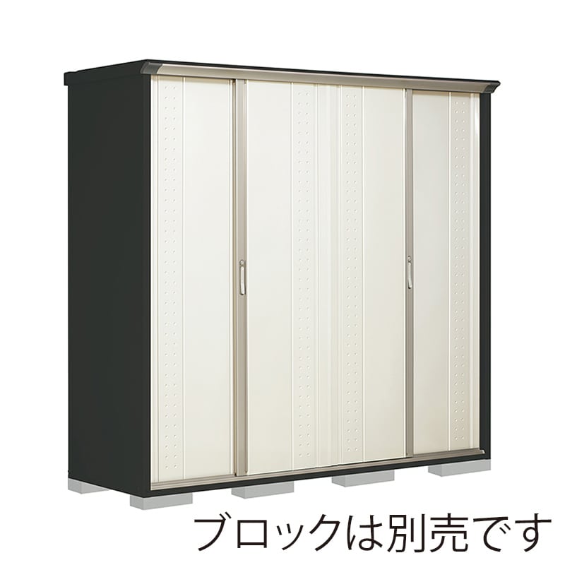 田窪工業所 小型物置 グランプレステージ ジャンプ 全面棚タイプ 本体アイボリーブラック GPY227HFMW ムーンホワイト 1台(ご注文単位1台)【直送品】