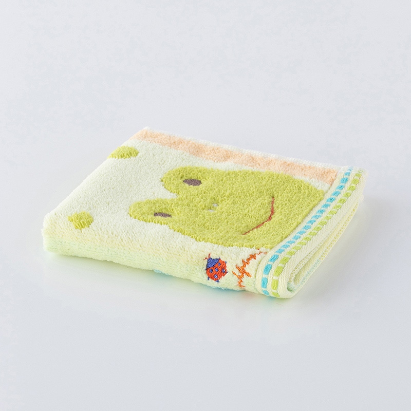 UCHINO もちぷに タオルハンカチ かえる 9003V017G 1枚（ご注文単位10枚）【直送品】