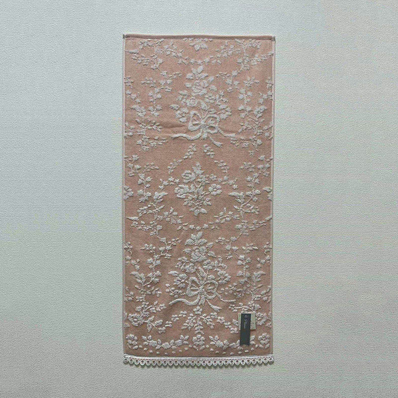 UCHINO ローズブーケ フェイスタオル ピンク 6112F398P 1枚(ご注文単位10枚)【直送品】