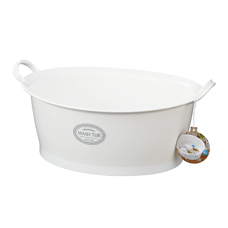 イノマタ化学 マミーウォッシュタブ 12L ホワイト 3113 1個（ご注文単位1個）【直送品】