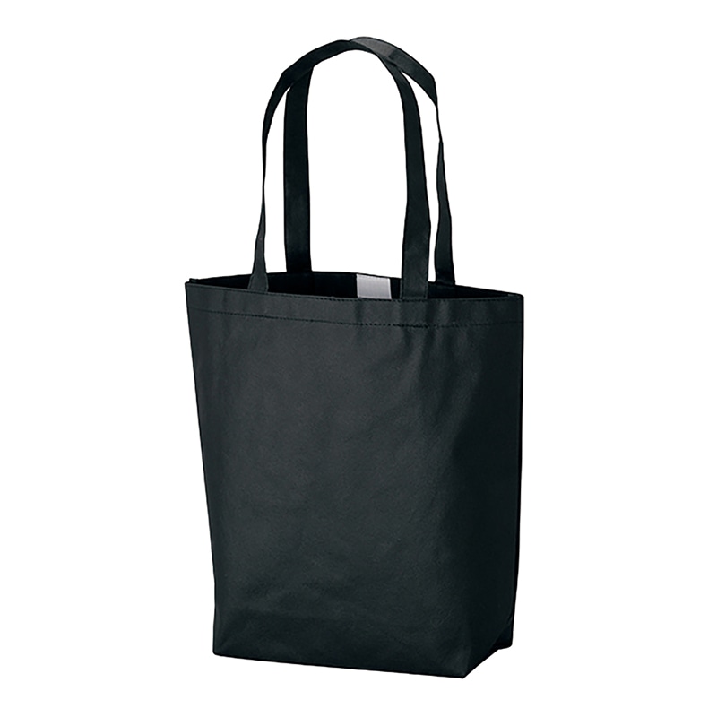ラクスルクラフツ 不織布バッグ ソフトバッグ TOTE-M ブラック 90381019 10枚/袋（ご注文単位10袋）【直送品】