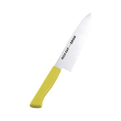 >MILDCUT-2000カラー庖丁牛刀MCG21cmイエロー　1個（ご注文単位1個）【直送品】