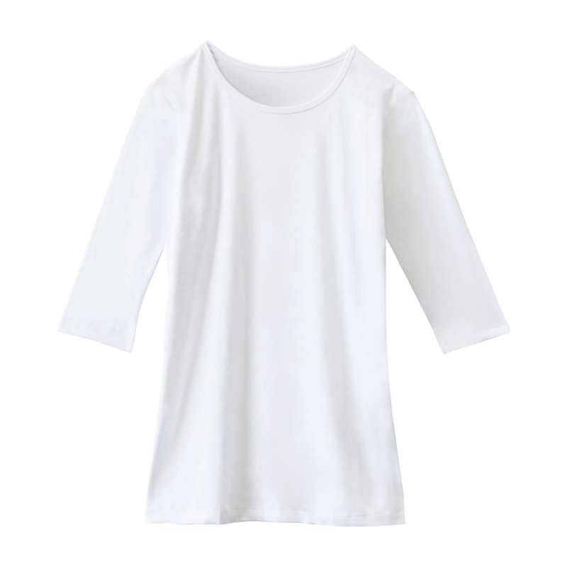 七分袖インナーTシャツ WH90029 LL ホワイト 1個(ご注文単位1個)【直送品】