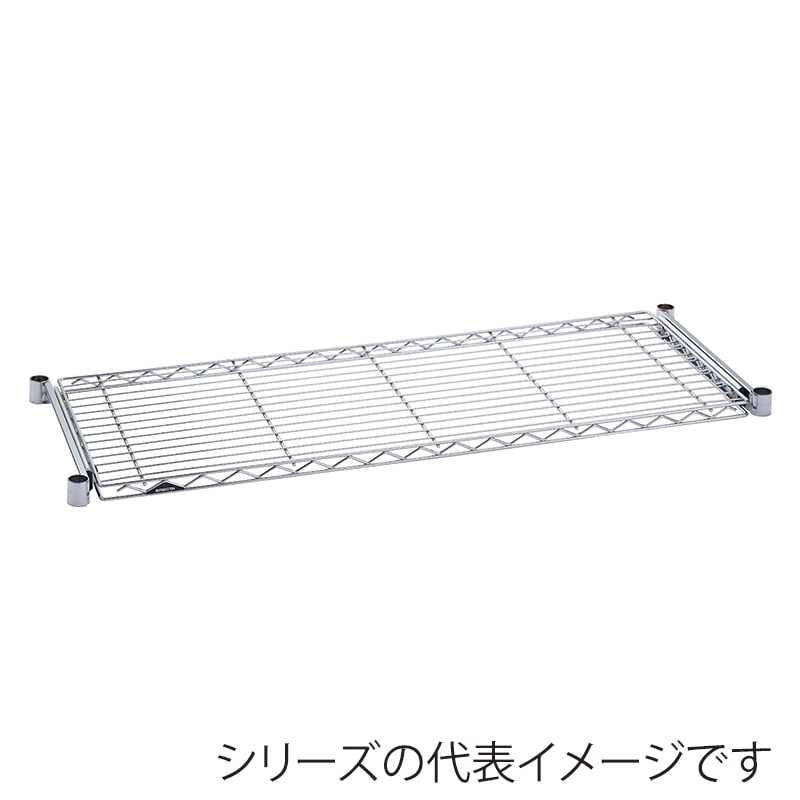エレクター シェルフパーツ　ベーシック　スライディングシェルフ W450×D450mm　クローム  1枚（ご注文単位1枚）【直送品】