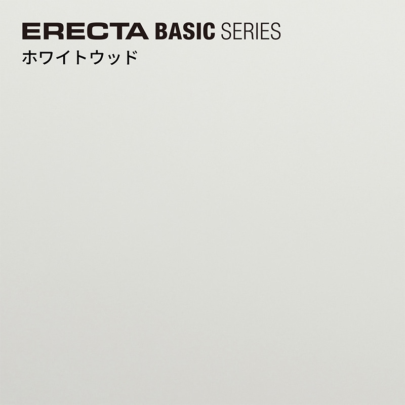 エレクター シェルフパーツ　ベーシック　ウッドシェルフ　棚用 W600×D450mm　ホワイトウッド ホワイトフレーム 1枚（ご注文単位1枚）【直送品】
