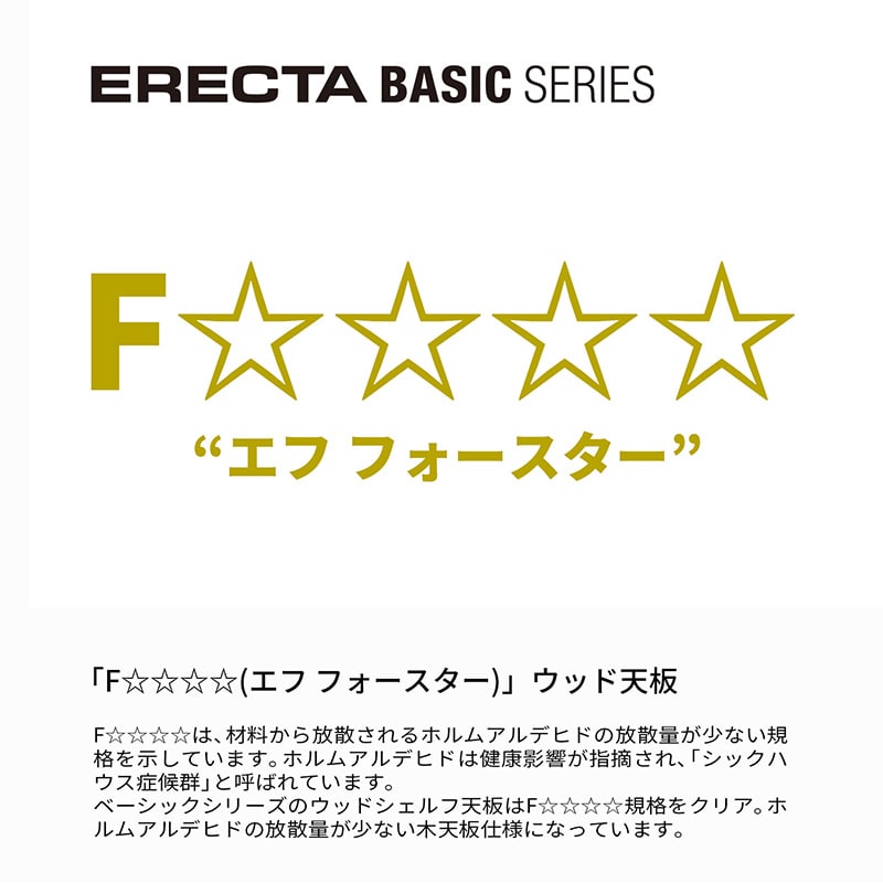 エレクター シェルフパーツ　ベーシック　ウッドシェルフ　棚用 W600×D450mm　ホワイトウッド ホワイトフレーム 1枚（ご注文単位1枚）【直送品】