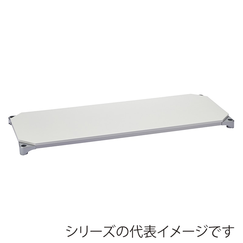 エレクター シェルフパーツ　ベーシック　ウッドシェルフ　棚用 W600×D450mm　ホワイトウッド シルバーフレーム 1枚（ご注文単位1枚）【直送品】