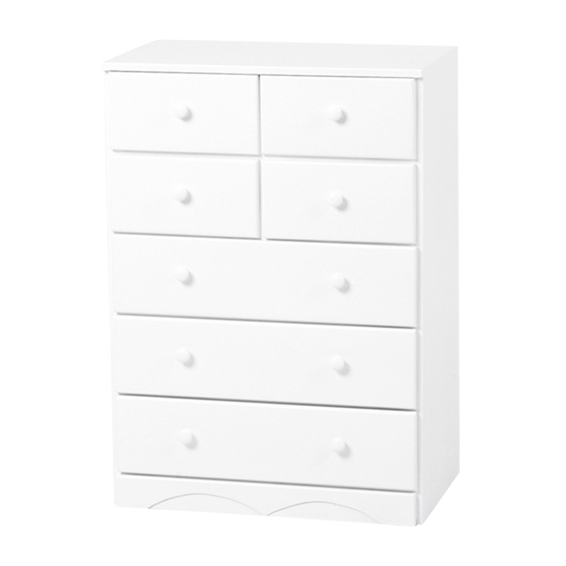 萩原 チェスト 幅60cm 引出し7杯 ホワイト MCH-6890WH 1台(ご注文単位1台)【直送品】