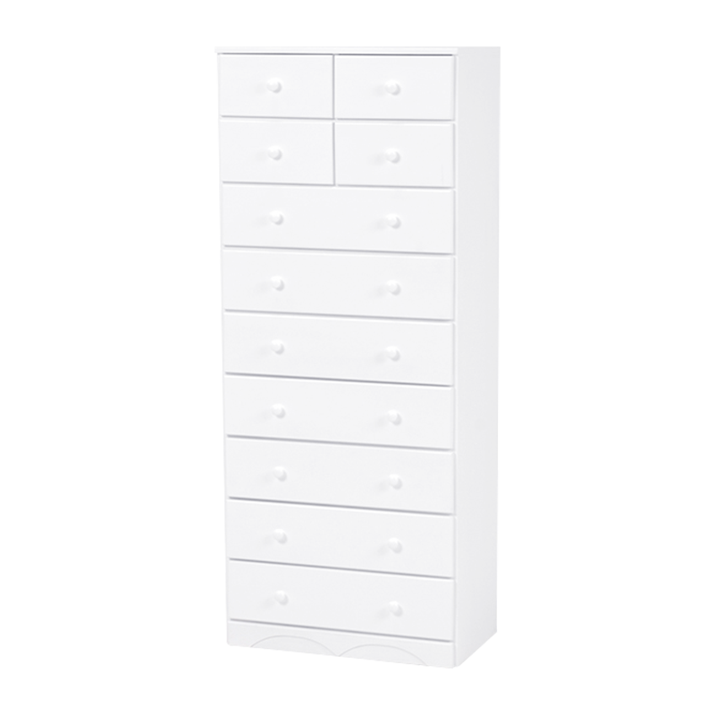 萩原 チェスト　幅60cm　引出し11杯 ホワイト MCH-6894WH 1台（ご注文単位1台）【直送品】