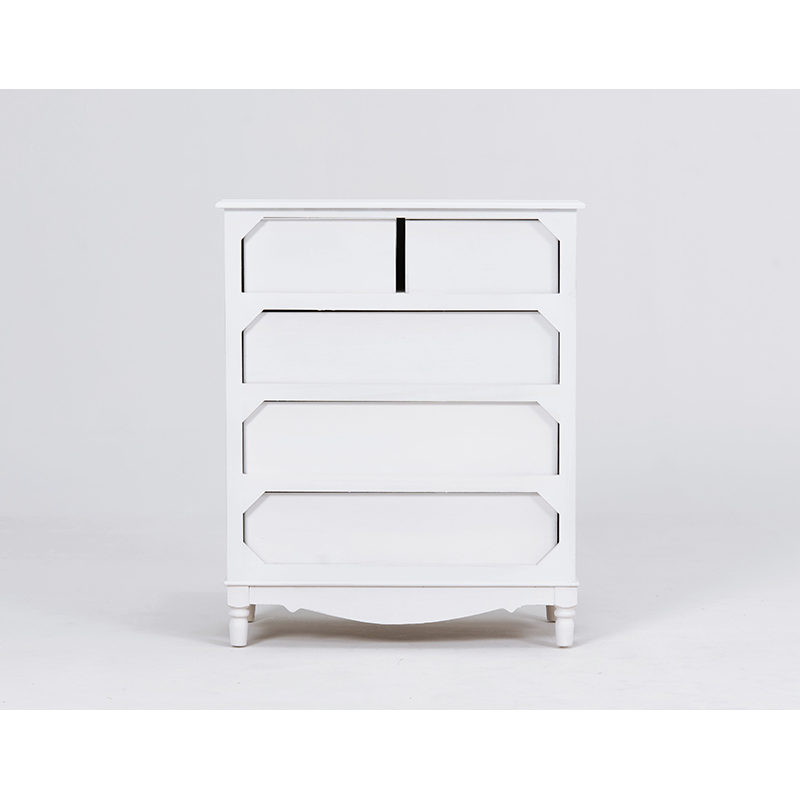 萩原 チェスト　幅65cm　4段 ホワイト MCH-8191-WH 1台（ご注文単位1台）【直送品】